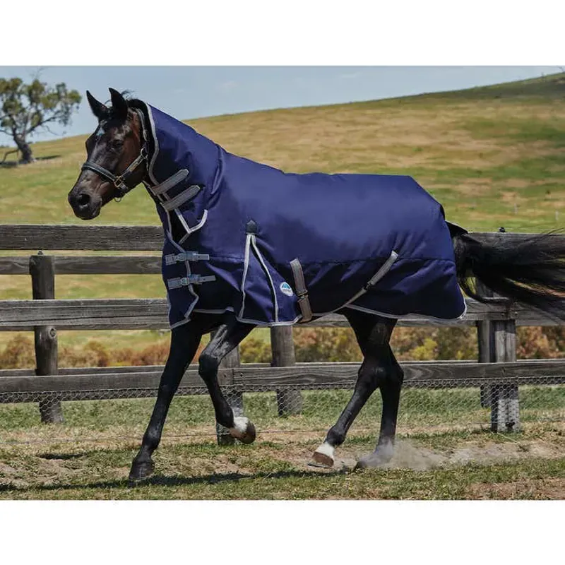 Weatherbeeta Comfitec Combo Neck Heavy Navy/Silver/Red 5'9 69
