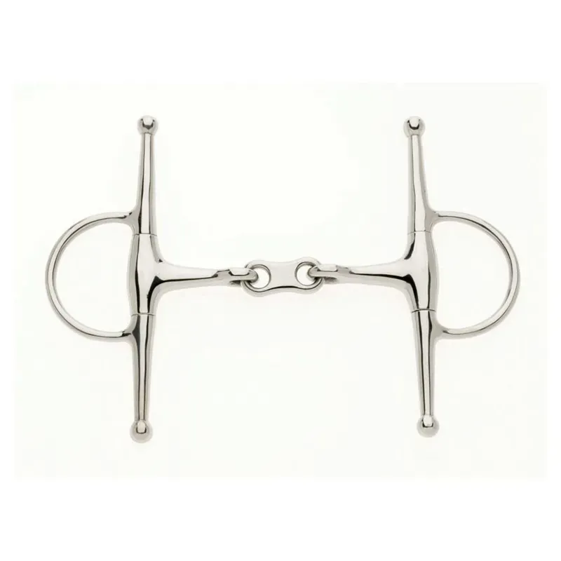 Lorina Full Cheek French Link Eggbutt Snaffle in Silver