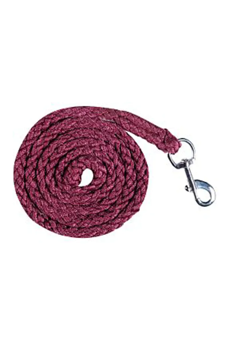Hkm 180cm Berry Lead Rope With Snap Hook in Wine Red 