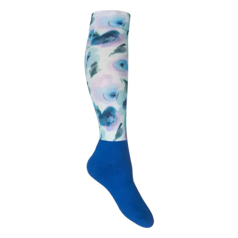 HKM Riding Socks Royal/Light Blue 35-38