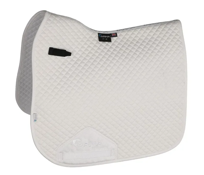 Arma Dressage Saddlecloth in White
