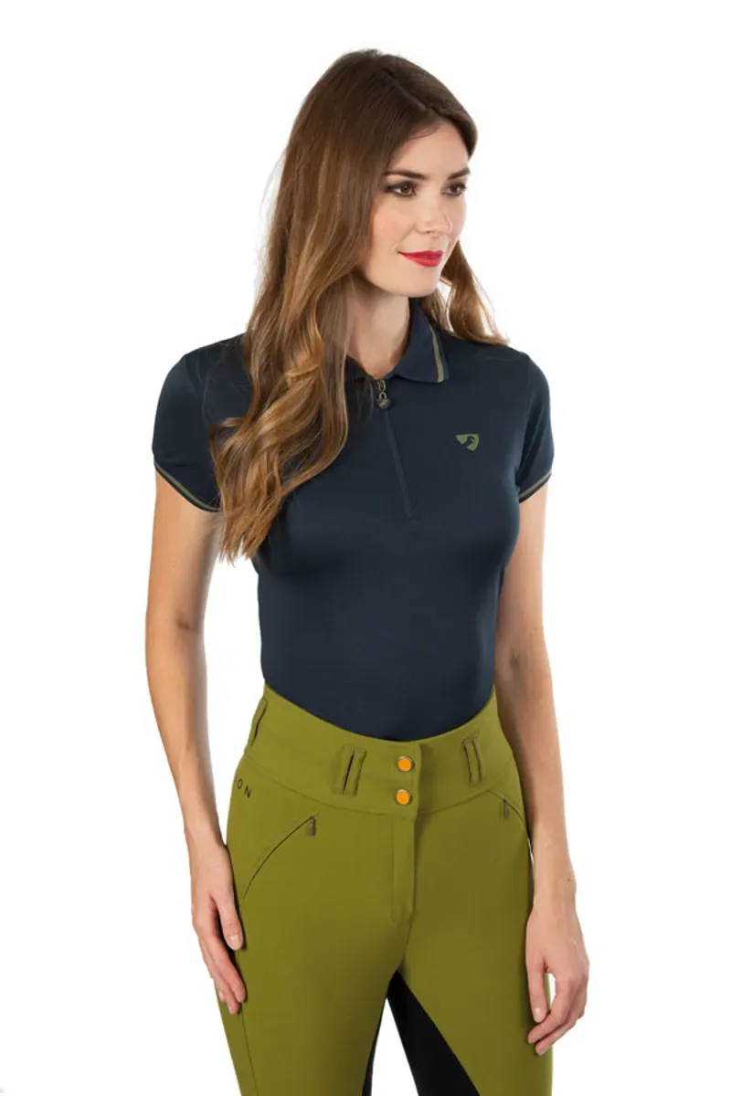 Aubrion Ladies Parsons Tech Polo in Dark Navy