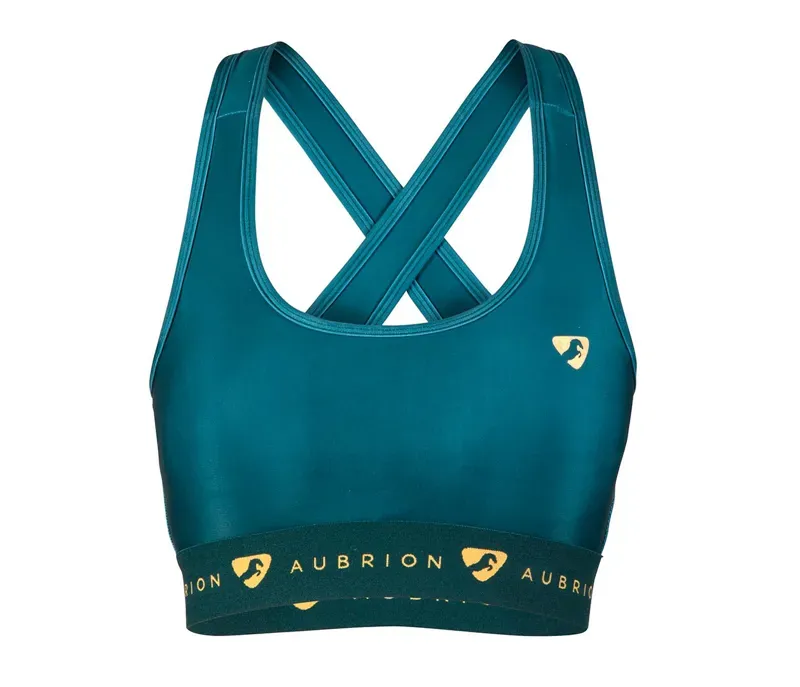 Aubrion Ladies Dagenham Sports Bra in Dark Green