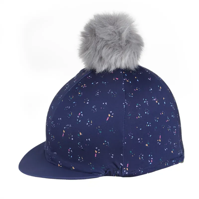 Aubrion One Size Hyde Park Hat Cover in Navy Ditsy