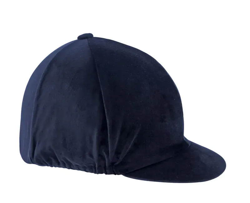 Shires Velvet Hat Cover In Blue
