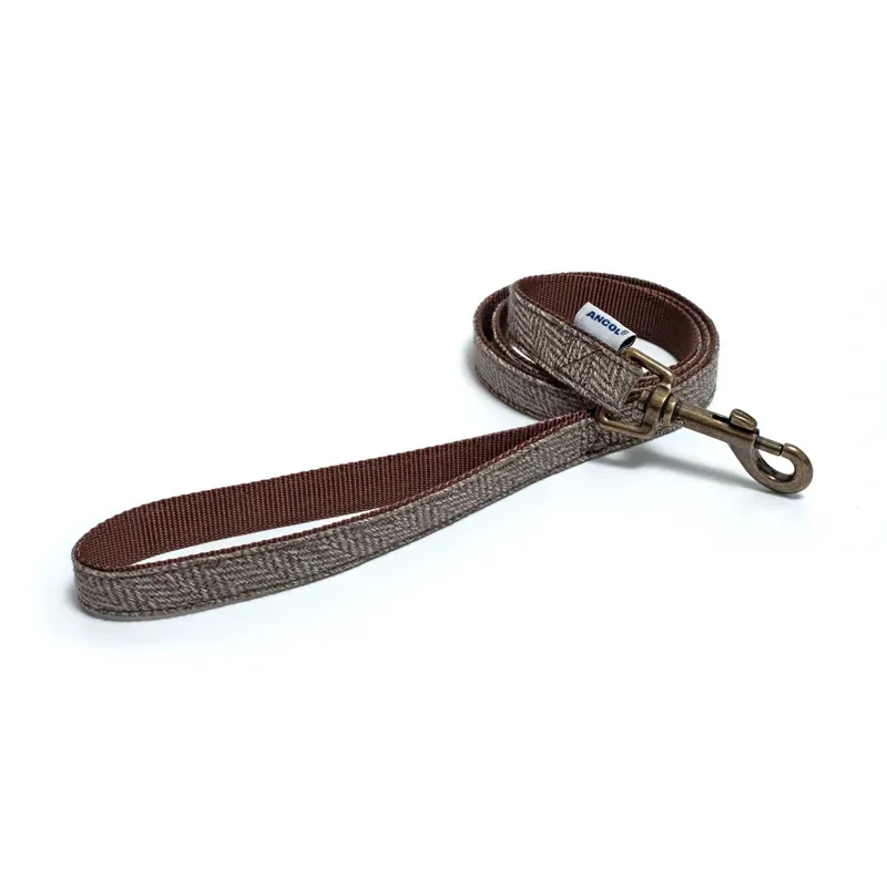 Ancol 1 m x 19 mm Lead in Herringbone