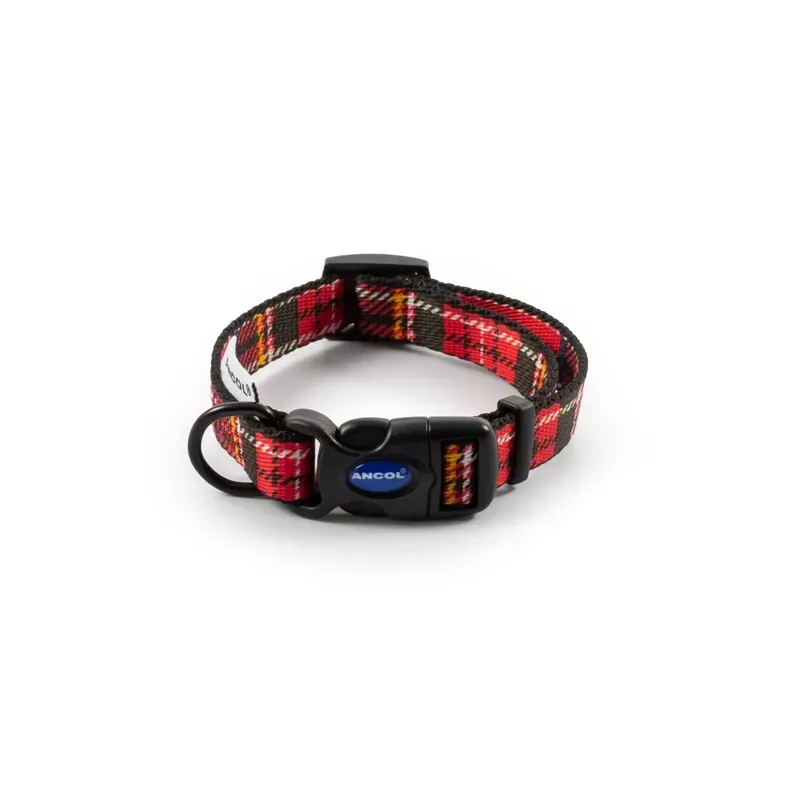 Ancol 30 - 50 cm Tartan Collar in Red