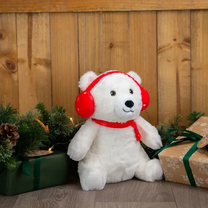 Ancol 26cm Olwen Christmas Bear in White