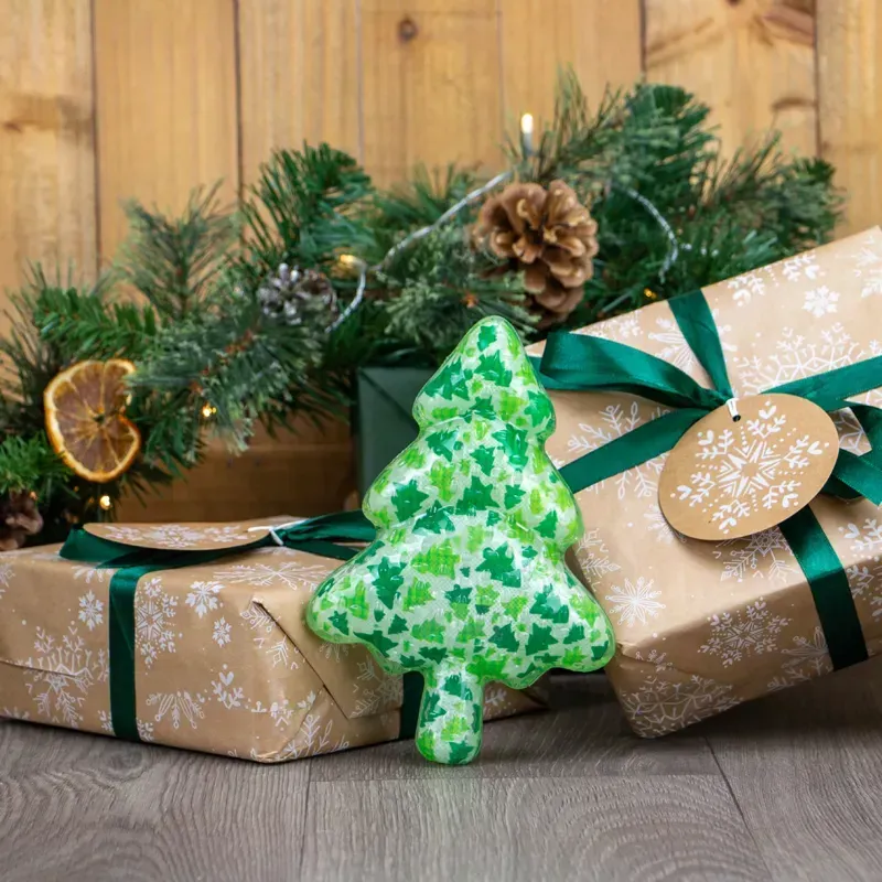 Ancol 19cm Squeaky Christmas Tree in Green