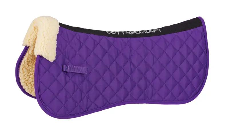 Cottage Craft Fleece Lined Half Pad - Purple - Pony