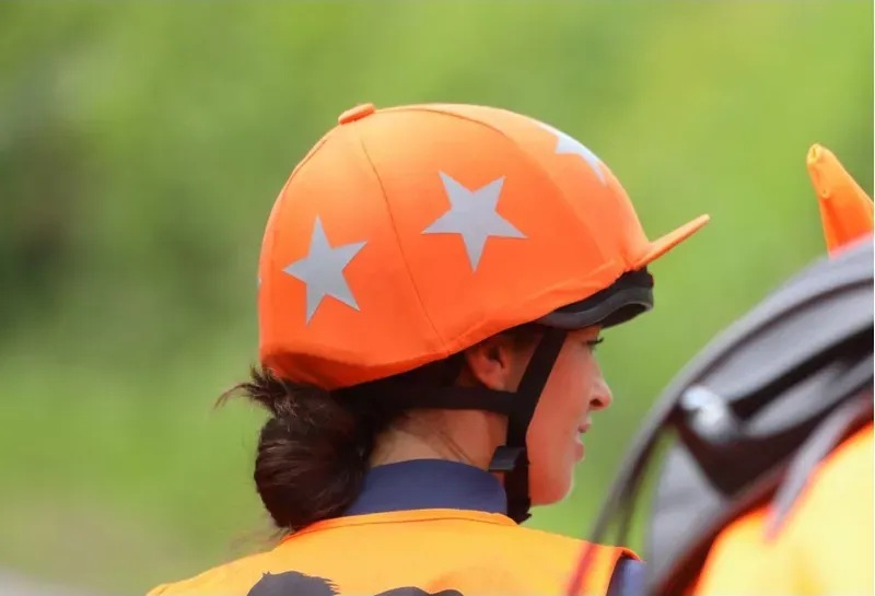 Equi-Flector Hat Cover in Orange