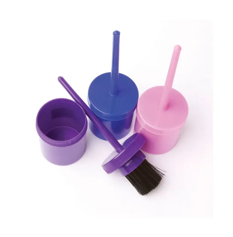 Lincoln Horse Care Accessories Hoof Oil Brush w/Container in Purple
