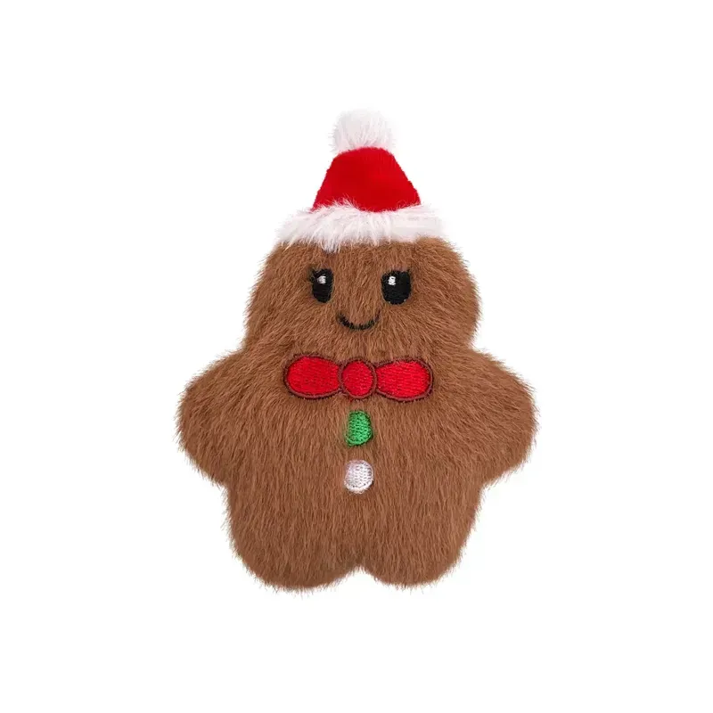 KONG X-Small Holiday Snuzzles Mini Gingerbread in Brown