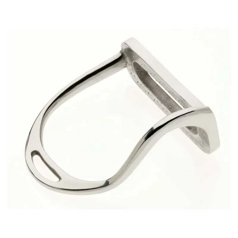 Lorina Bent Leg Safety Stirrup Irons in Silver