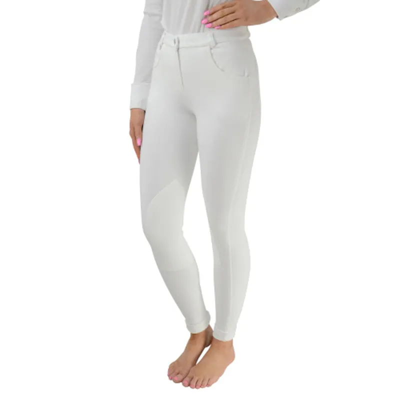 Hy Equestrian Melton Ladies Jodhpurs - White - 34
