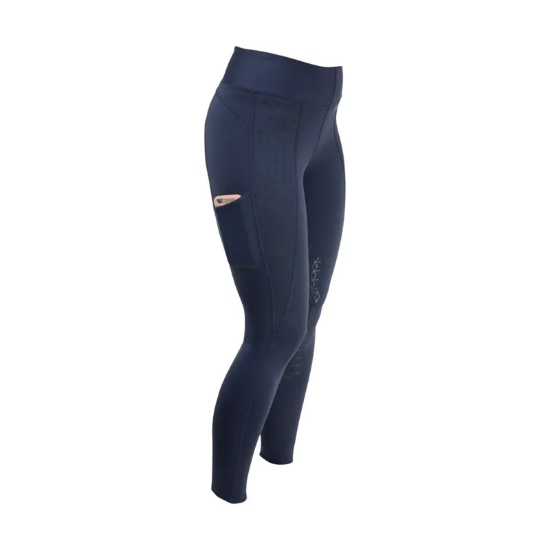 Hy Performance Hex Riding Skins Mid Blue Med-3