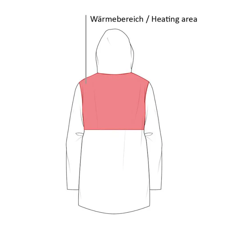 Hkm Elegant Style Heating Coat in Deep Blue-5