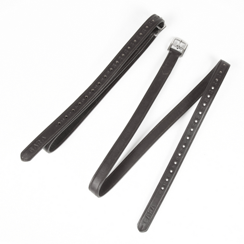 Velociti GARA Non Stretch Stirrup Leathers BLACK