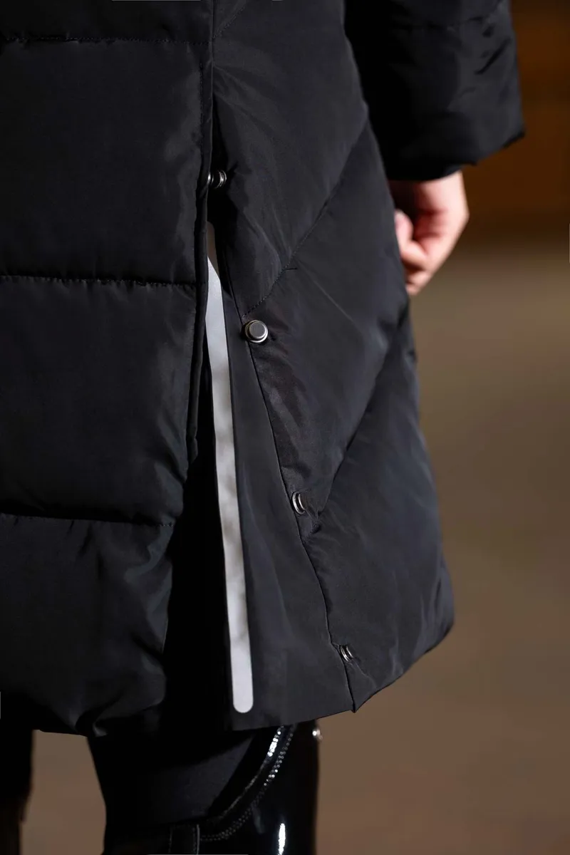 Hkm Livigno Quilted Coat in Black-5