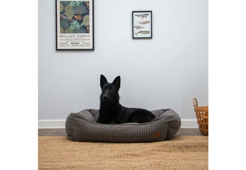 Ancol Bed Grey Check 78x90-1