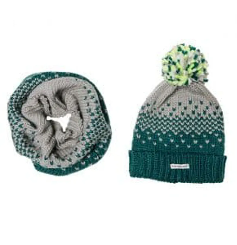 Horseware Hat and Snood Set Storm Green-3