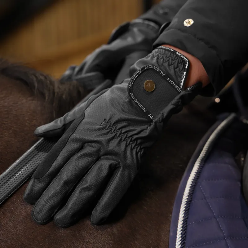 Aubrion Stadium Winter Riding Gloves BLACK