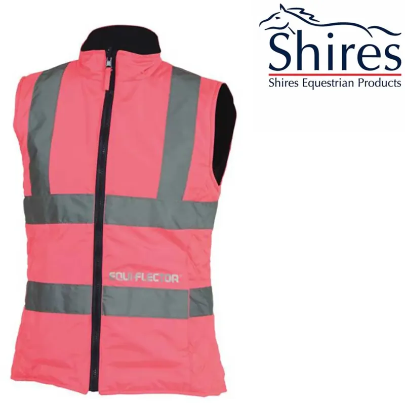 Shires Equiflector Waistcoat Pink