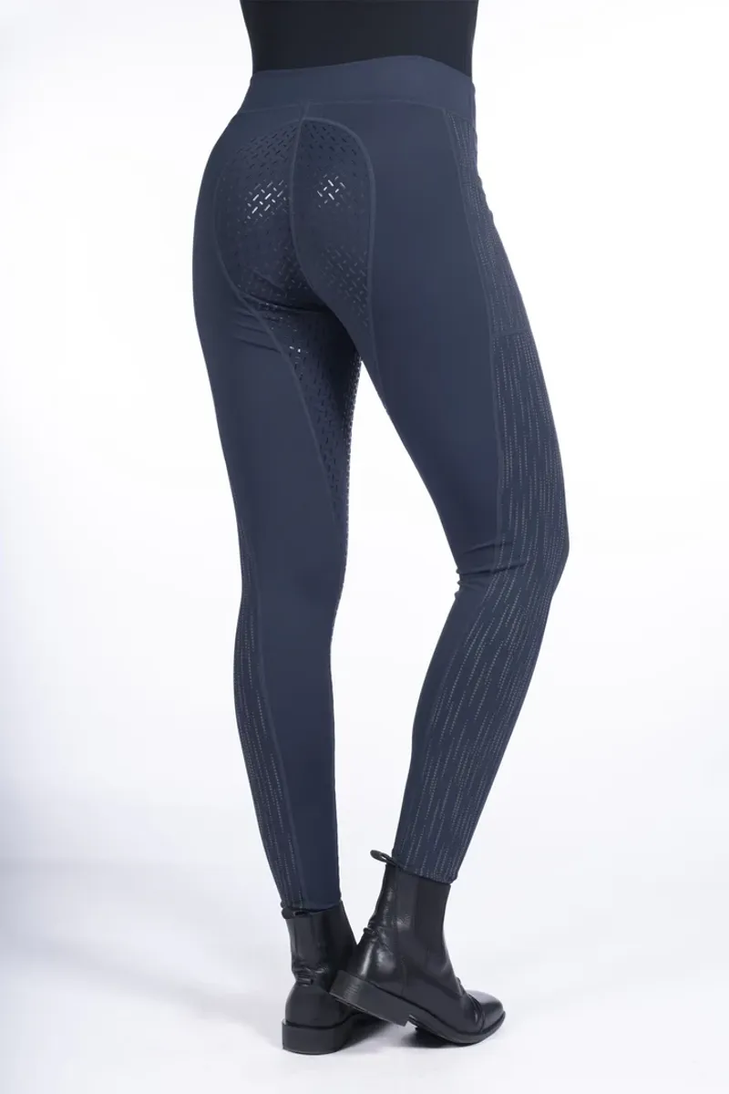 HKM Riding Legging Flow Reflective  Deep Blue-1
