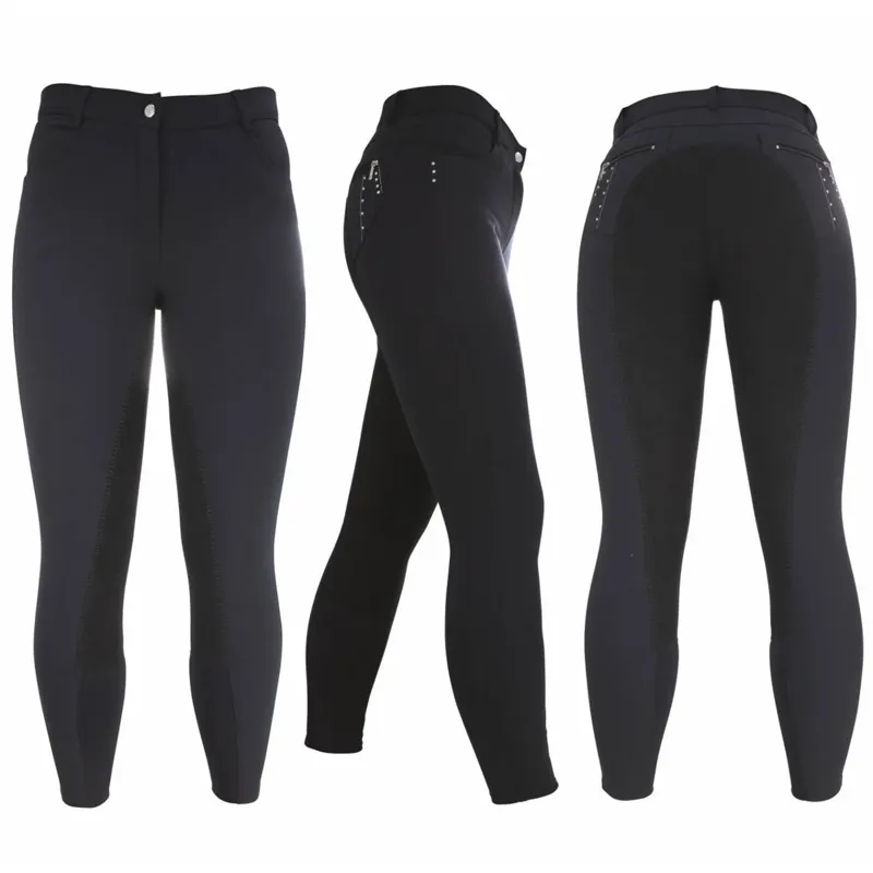 Hy Sandown Ladies Breeches Charcoal