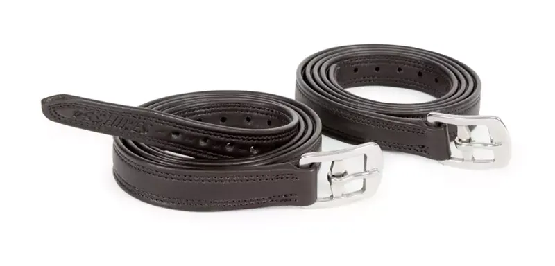 Shires Easy Care Non Stretch Stirrup Leathers In Brown