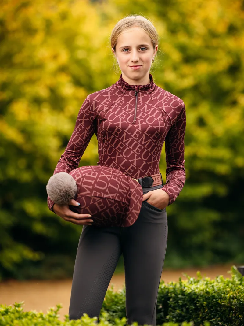 LeMieux Fleur Base Layer Merlot 9-10yrs-1