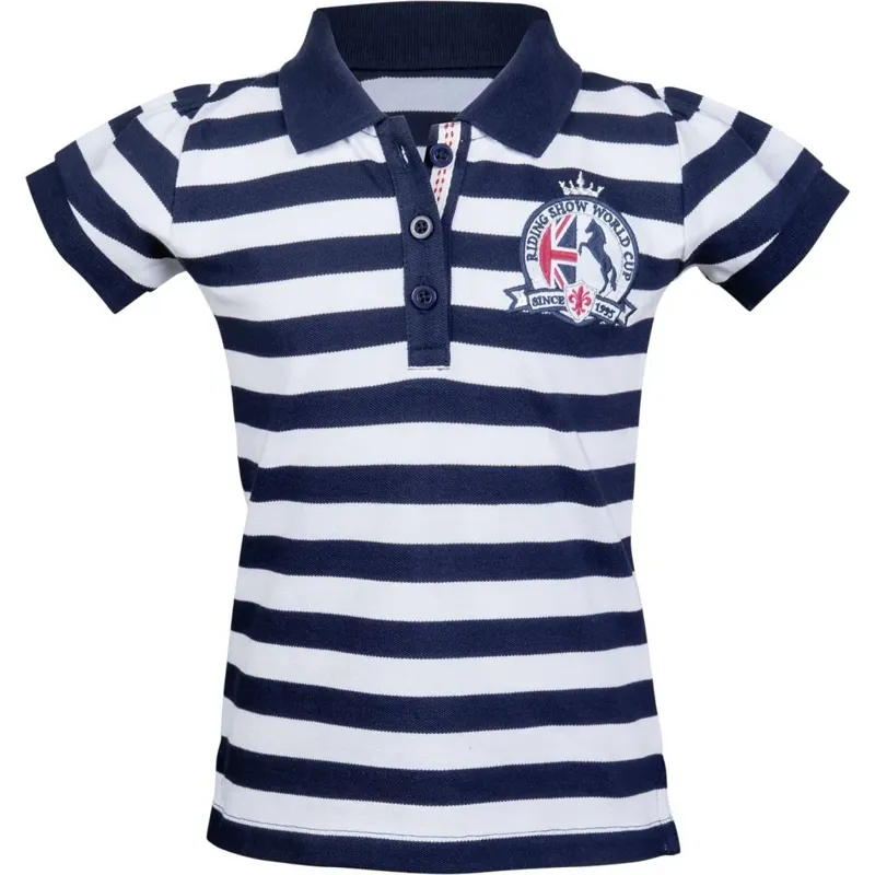 Polo Shirt Deep Blue/White 116/122