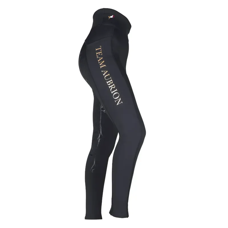 Aubrion Team Winter Riding Tights - Young Ridier BLACK