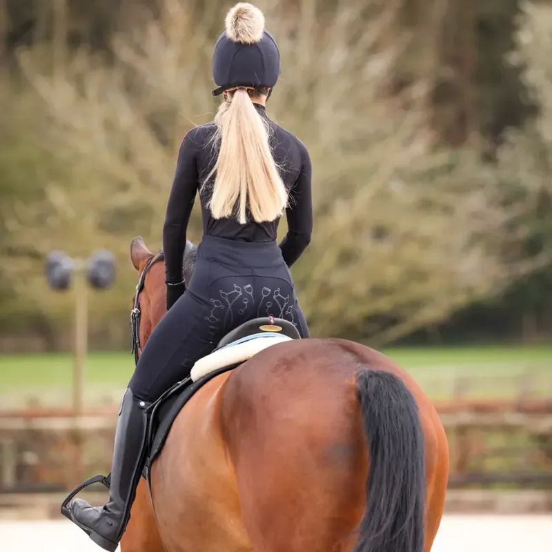 Aubrion Team Winter Riding Tights - Young Ridier BLACK-2