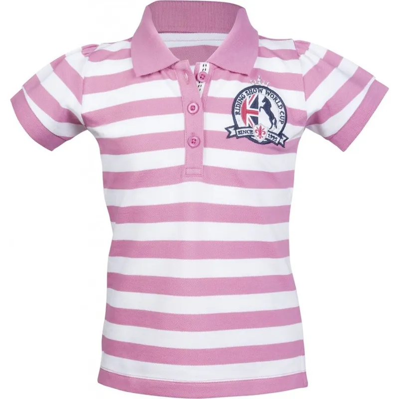 Polo Shirt Pink/White 116/122