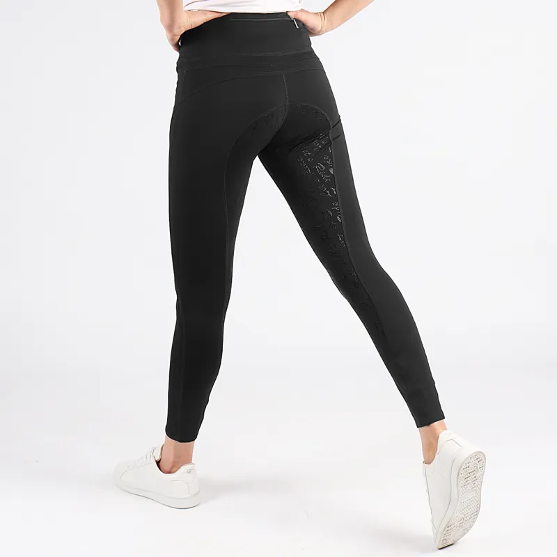 Easy Rider Dietse Kids Winter Full Grip Riding Tights Black