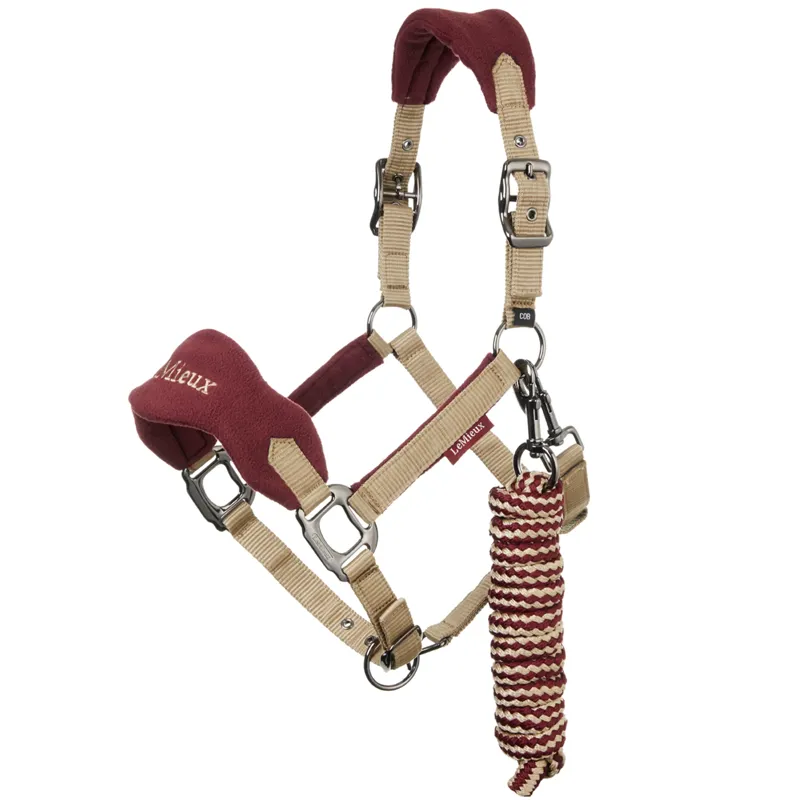 LeMieux Vogue Fleece Headcollar and Leadrope Rioja Pony