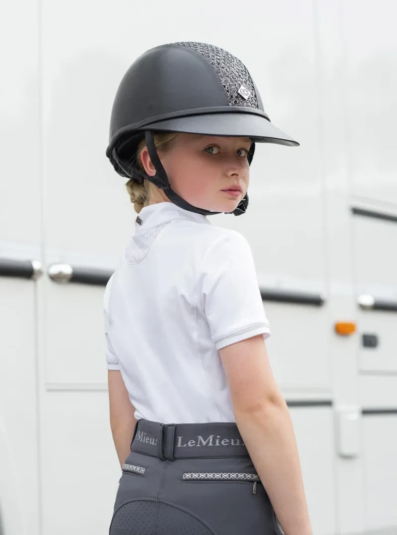 LeMieux Youth Bib Show Shirt White 11-12yrs-1