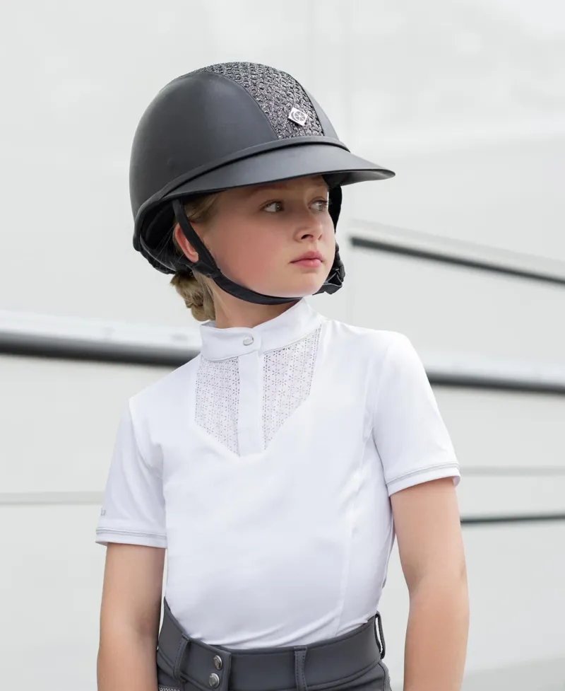 LeMieux Youth Bib Show Shirt White 11-12yrs