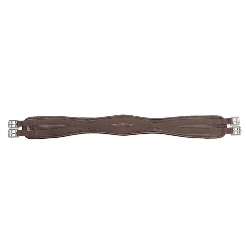 Shires Anti-Chafe Contour Girth BROWN -1
