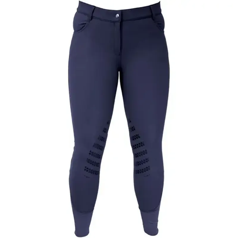 Hy Equestrian Thermal Softshell Breeches - Navy - 34