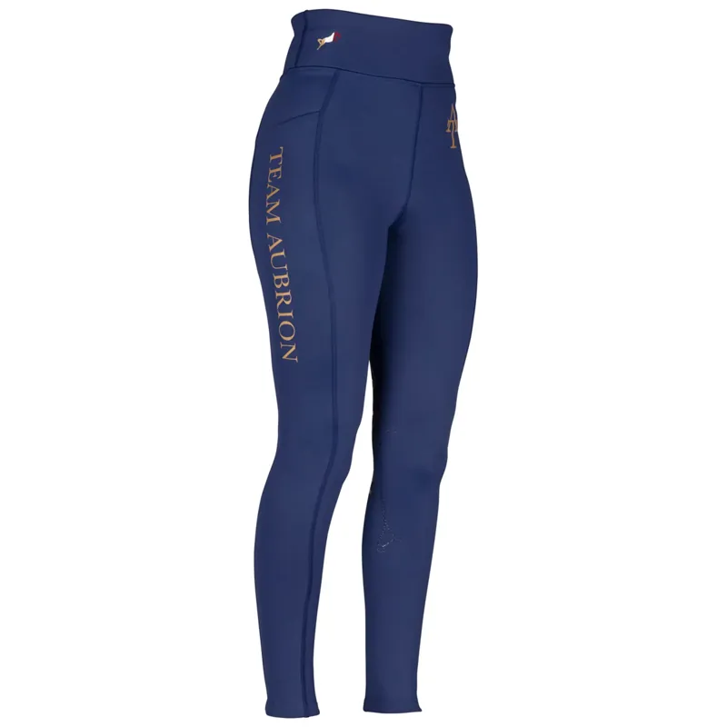 Aubrion Team Winter Riding Tights - Young Ridier NAVY